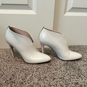 SJP White booties